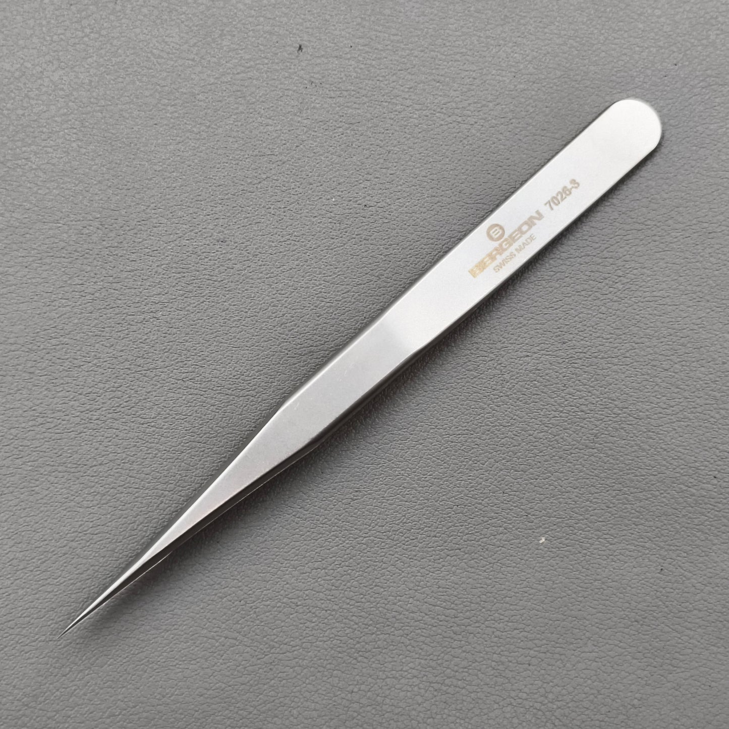 Bergeon 7026-1 Tweezer Antimagnetic Strong, Perfect Finish Replacement of 7024-1