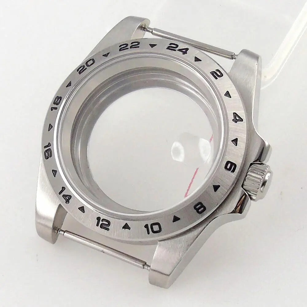 39mm GMT Bezel Sapphire Watch Case Fit NH34/35/36 PT5000 Miyota 8215 2836 2813