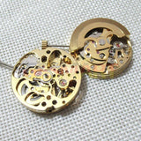 26.5mm China DANDONG 7120 Automatic Mechanical Watch Movement Hollow Golden