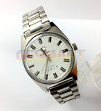 38mm SHANGHAI DIAMOND Manual Mechanical Watch 17 Jews White Dial Silver Case