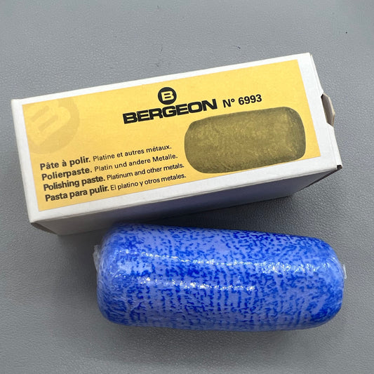 Swiss Bergeon 6993 polishing paste for watch accessories, ensures a polished mirror finish and fine detailing.