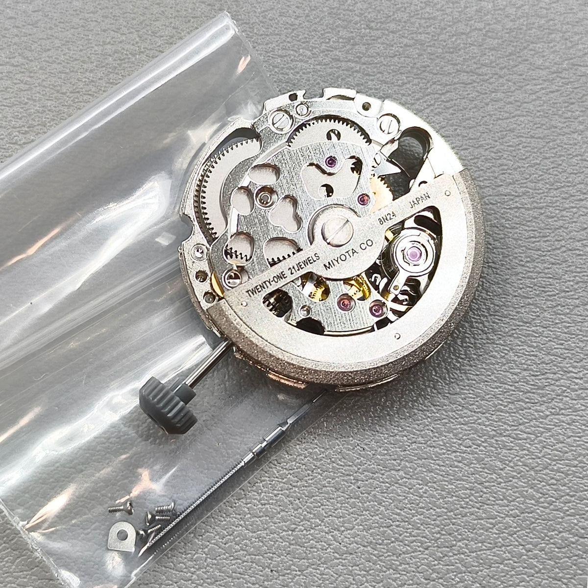 Japan Miyota 8N24 Silver Plated Automatic Mechanical Movement