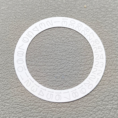 2 PIECES White Background Light Grey Character Disk Date Wheel for NH35 NH36