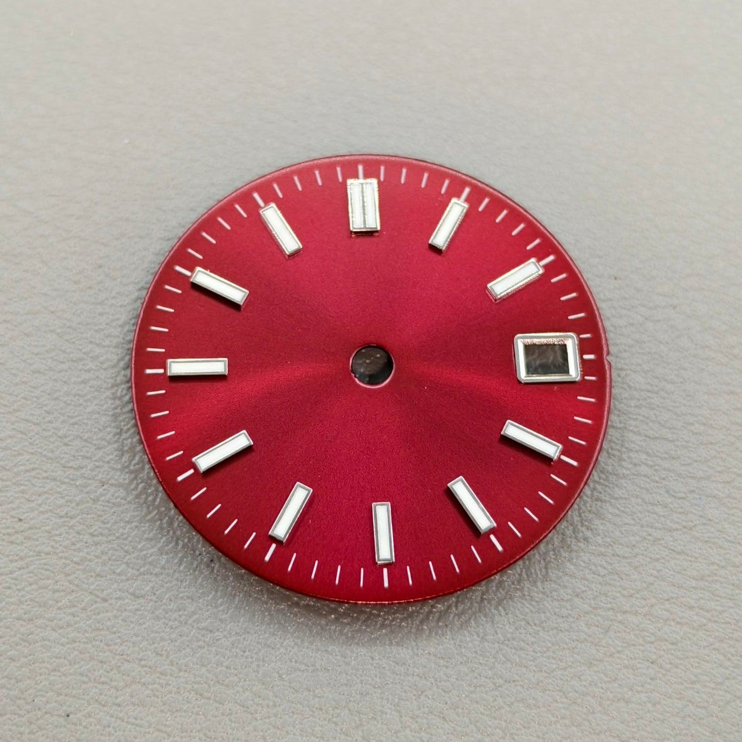 Green Lume Dark Red 29mm No Logo Watch Dial For NH34 NH35 NH36 Movement