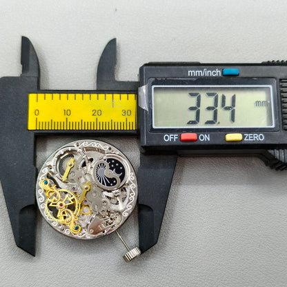 Hollow Double Mainspring Double Zone Automatic Mechanical Movement