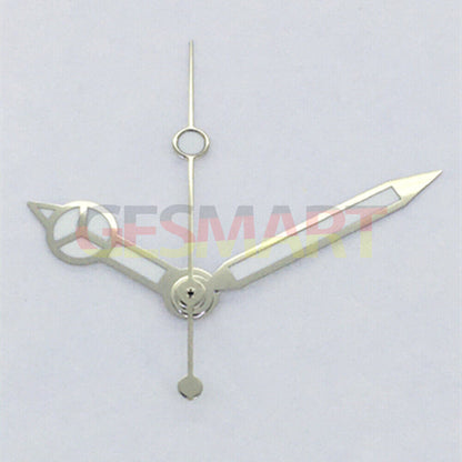 Classic silver trim green luminous watch hands designed for Asian 8215/2813/8205 movement, enhancing visibility and style.