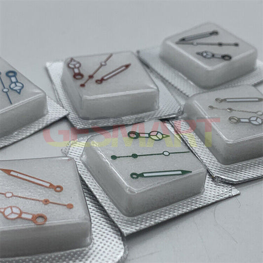 Aiguilles de montre pour homme, 12 mm, lumineuses, vertes, 3 aiguilles, pour mouvement Miyota NH35/NH36