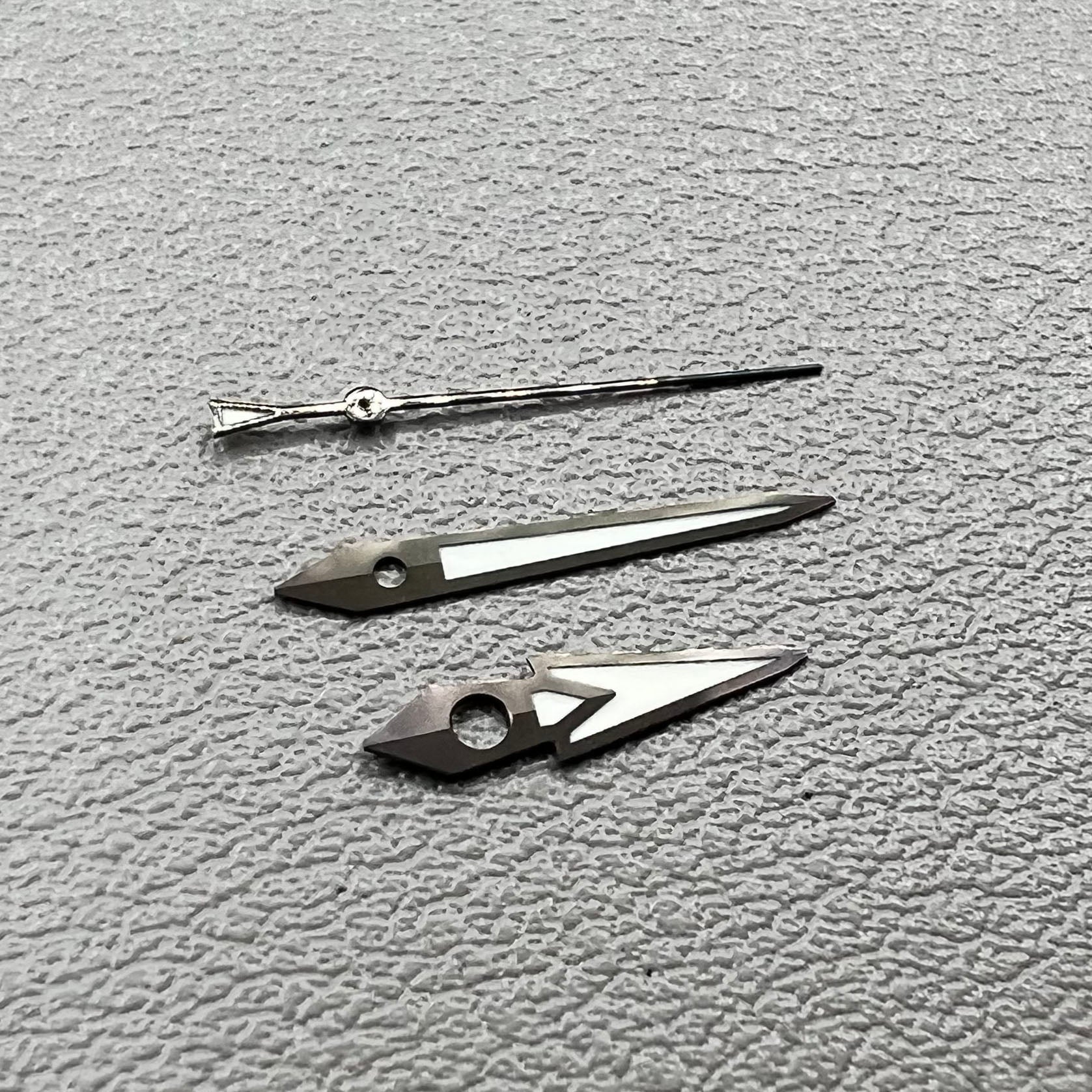 1. Two sets of green luminous watch hands for NH36 NH35 movement by C3.  