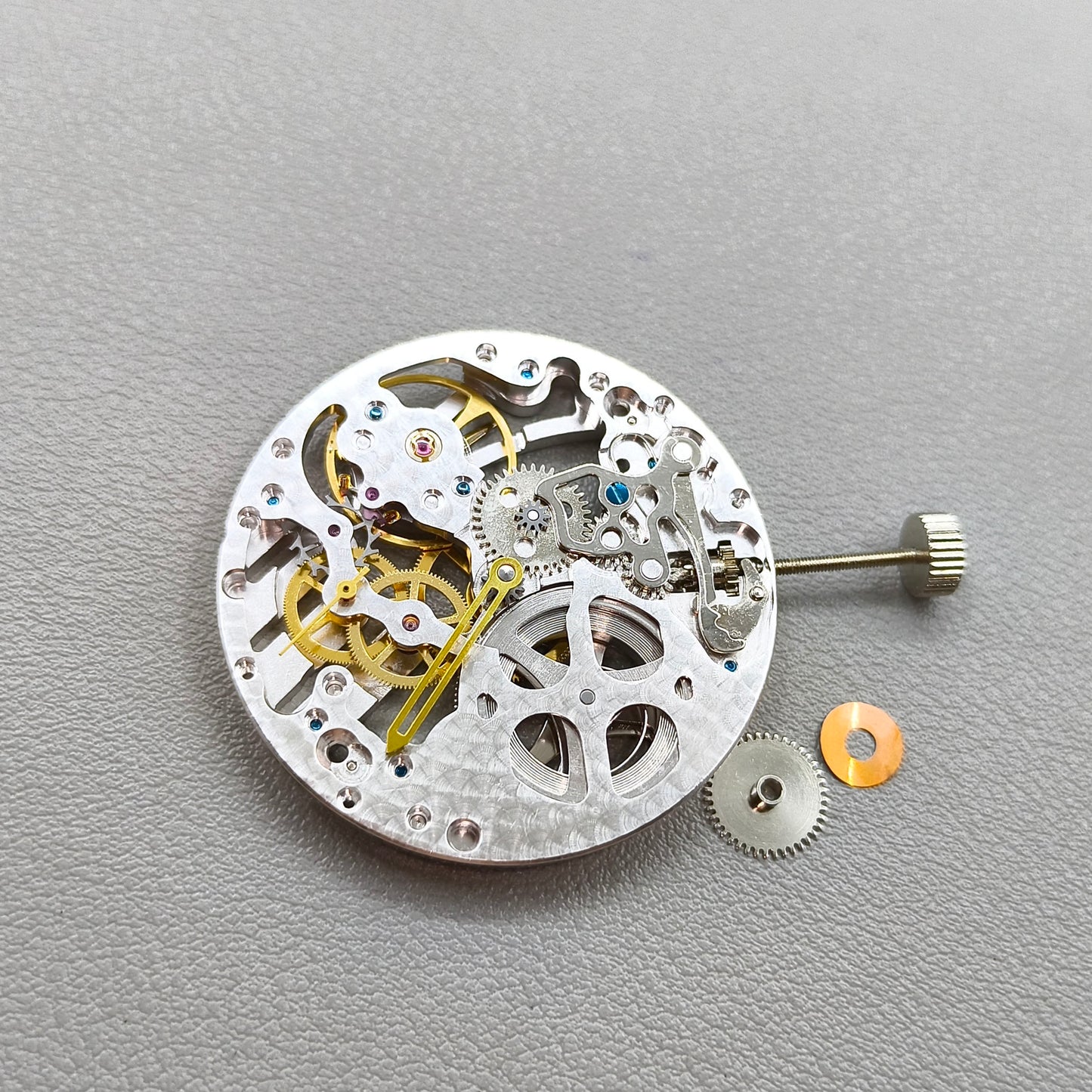 Seagull ST3600 6497 Hollow Silver Carved Hand Winding Mechanical Movement