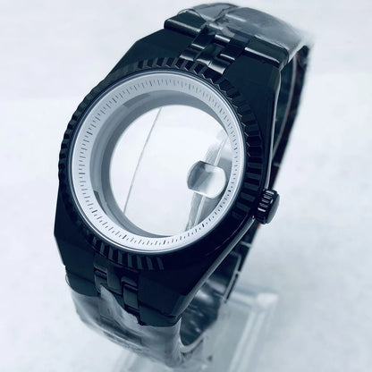 904L Stainless Steel 40mm Land-Dwellwe Watch Case+Strap Sapphire Glass for NH35