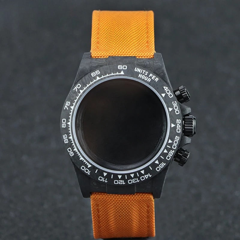 SEAGIS 38.0mm carbon fiber case VK63 popular nylon cowhide strap fastener