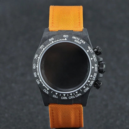 SEAGIS 38.0mm carbon fiber case VK63 popular nylon cowhide strap fastener