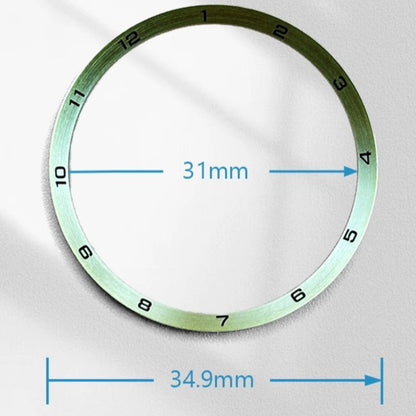 34.9mm*31.0mm*1.9mm Golden Stainless Steel Chapter Ring Watch Repair Part