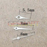 6-11mm Rhombus Polished Silver Watch Hands for Epson TMI VJ12 Quartz Movement