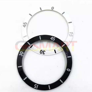 31/36mm Black&White Numberal Ceramic Watch Bezel Insert for Men Women Watch