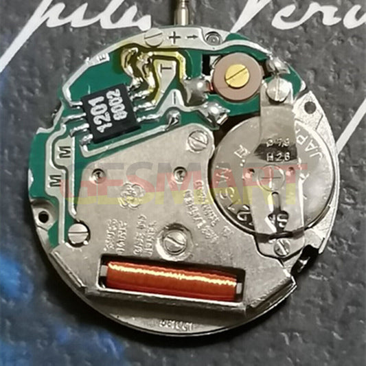 Mouvement à quartz <tc>ETA</tc> 581.001, fabrication suisse, 2 aiguilles, pièce de réparation de montre