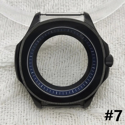 39MM 5ATM Stainless Steel Colorful Ring Sapphire Glass Cover for NH35 NH36 NH70