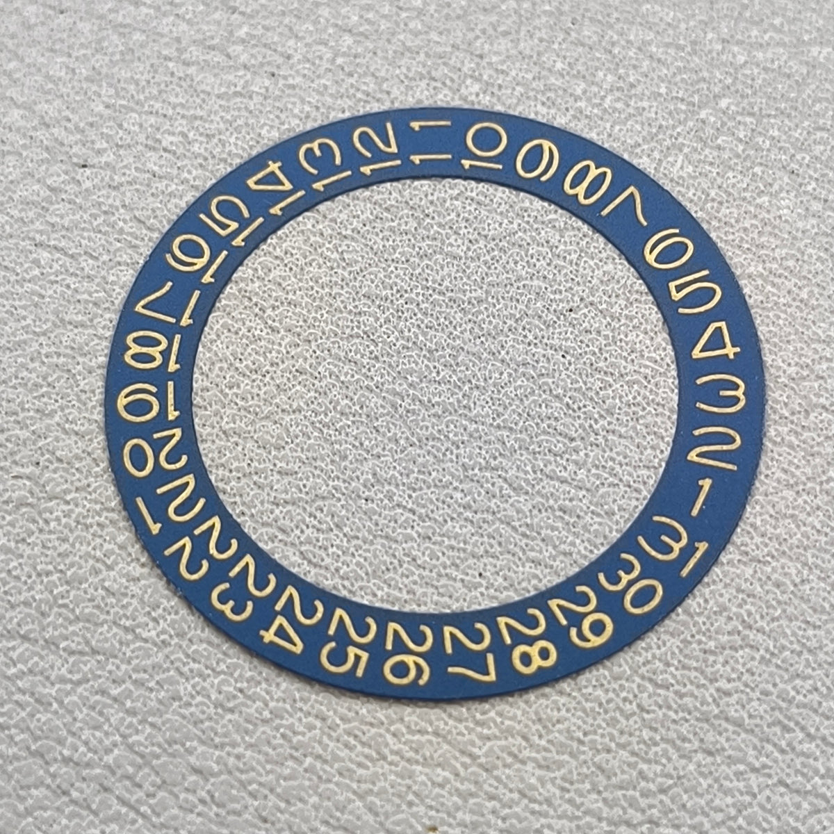 Yellow Font Denim Blue Background Flaxen Disk Date Wheel for Miyota NH35 NH36