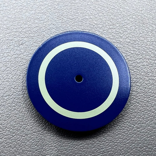28.5mm blue and yellow circle watch dial by Miyota, fits 8215 8200 movement accessories