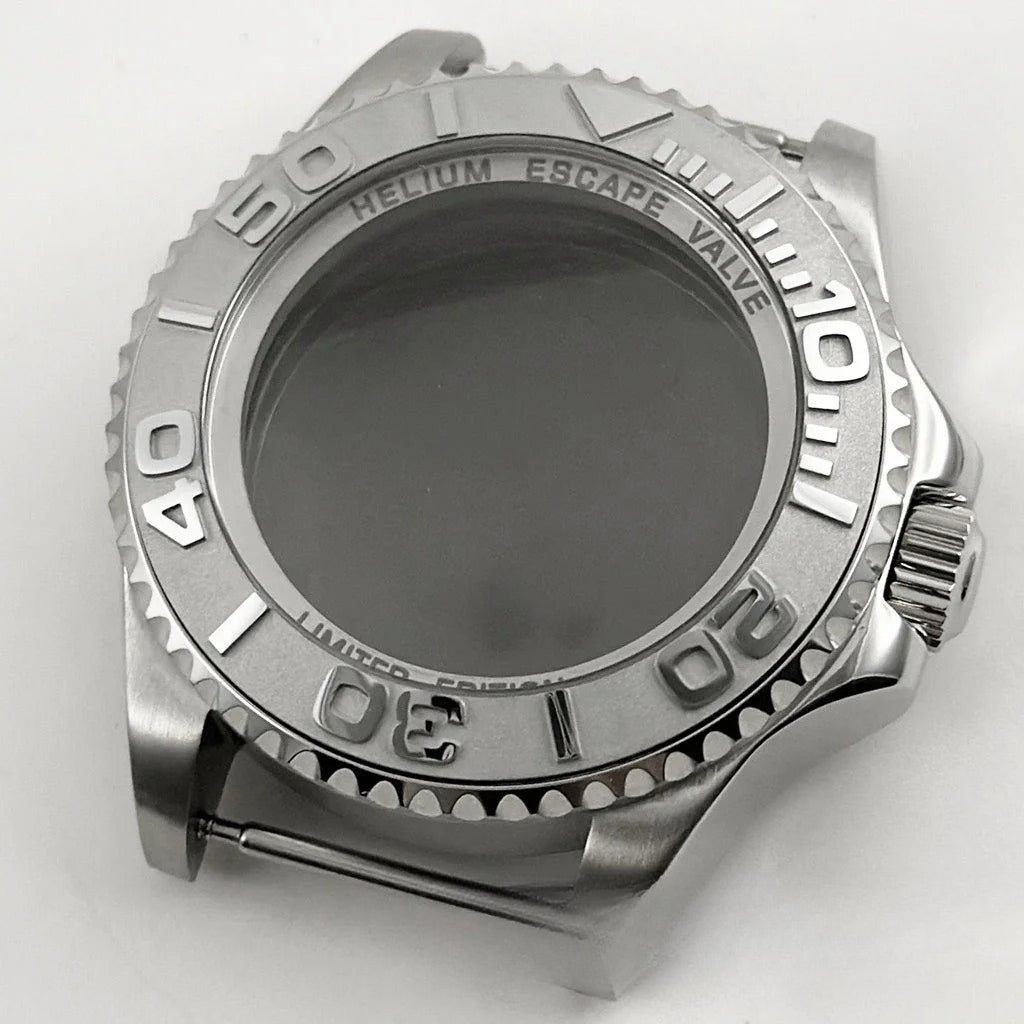 44mm Black Blue GMT Ceramic Bezel Watch Case for Deep SEA for NH34 NH35 NH36