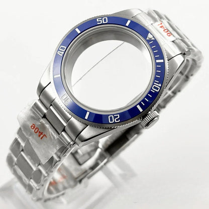 39MM Bezel Domed Sapphire Crystal Case for NH34 NH35 NH36 NH38 ETA 2824 PT5000