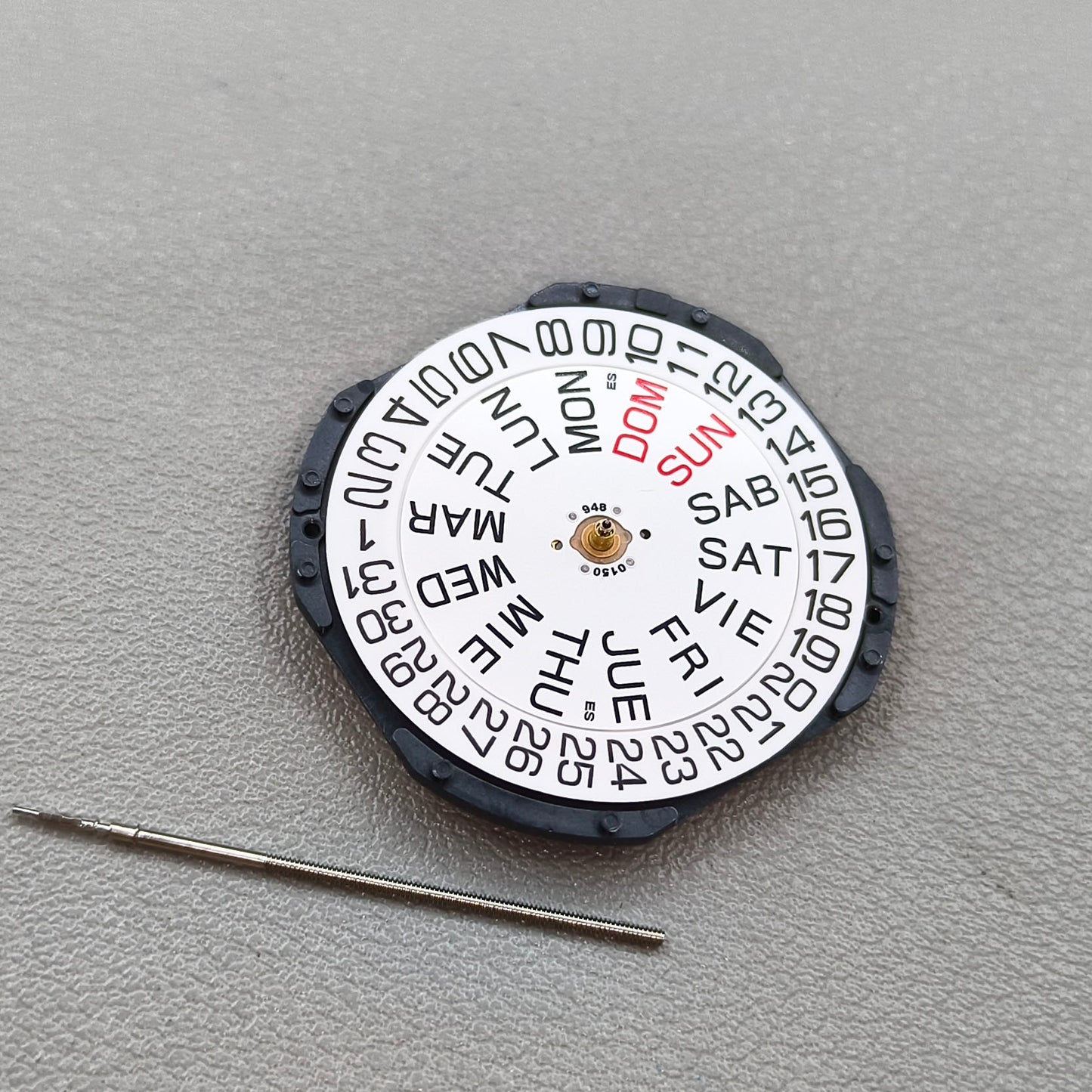 Japan Hattori Epson VX63 VX63E Watch Quartz Movement Date@3
