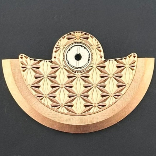 Modified Rose Golden Fireworks Pattern Rotor Oscillating Weight for NH35 NH36 Movement