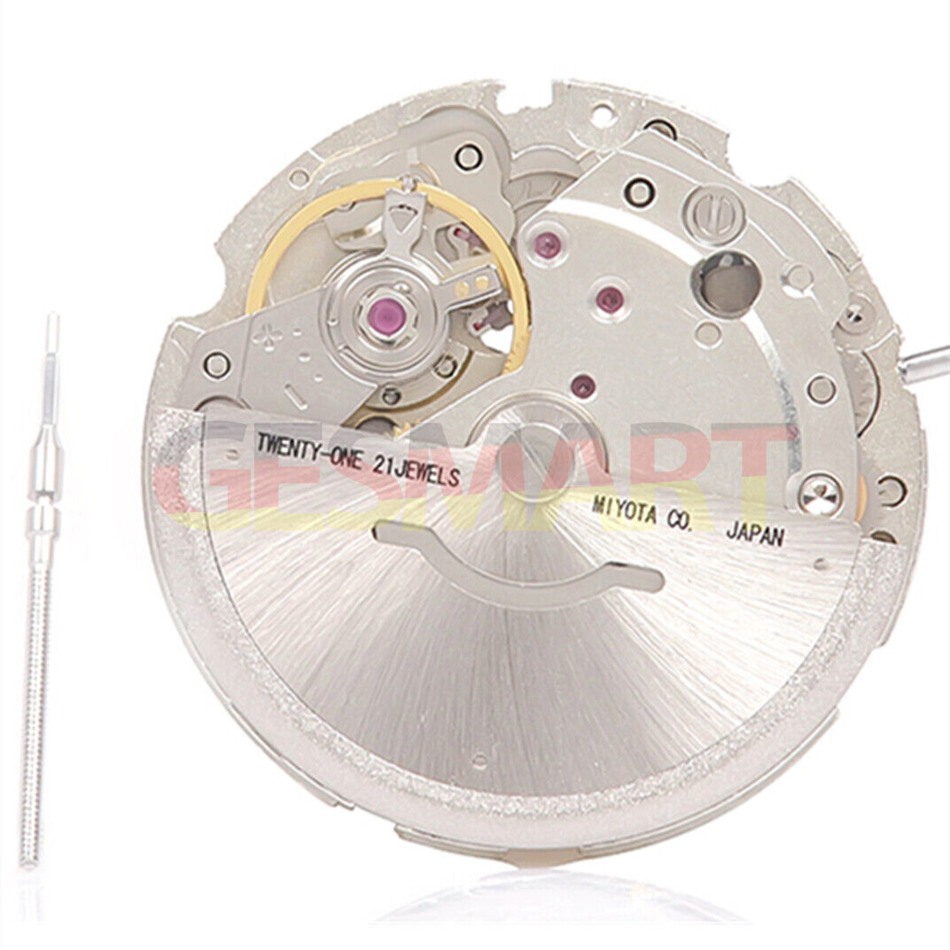 Miyota Citizen 8200 automatic mechanical watch movement, genuine Japanese silver design for men.