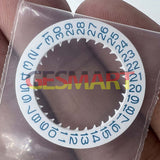 Blue Font White Date Disk Wheel for NH36 NH35 Movement Date@3 Crown Position 3.8