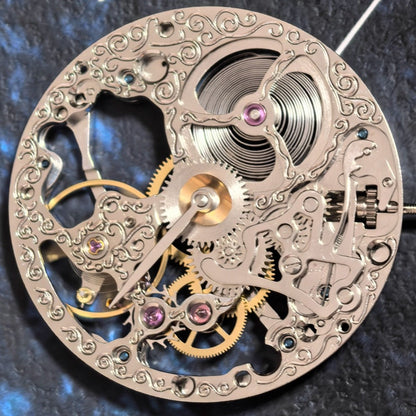 China Made 6498 Silver Manual Mechanical Movement 2 Hands With Small Second