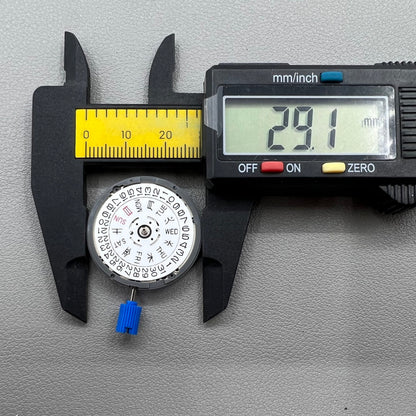 Japanisches NH36 Automatikwerk mit mechanischem Datum, Krone bei 3 Uhr, Pr�zisionsuhrwerkszubeh�r.