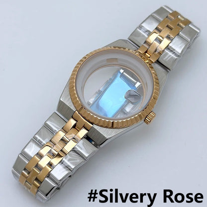 39.5mm Watch Case + Bands Set Land Dweller with Sapphire Glass for NH35 NH36