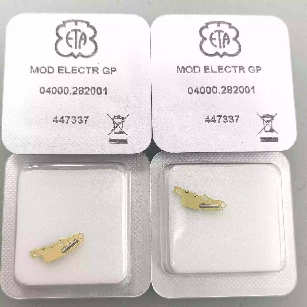 Swiss Made ETA282.001 watch circuit board for precise movement repair and restoration.