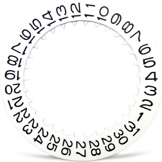 New Date At 3 White Date Disk Wheel Date Wheel for NH35 NH36 movement