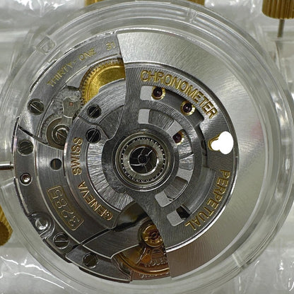 Dandong 3285 GMT watch part, China-made automatic movement with 4 hands for precise timekeeping.
