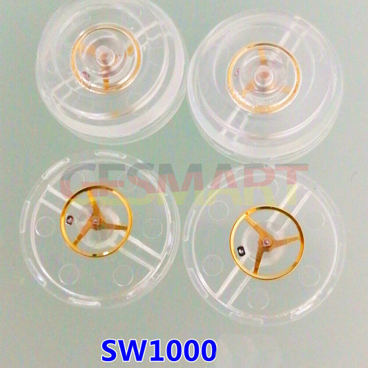 Swiss Made complete balance wheel with hairspring for SW1000 watch movement.