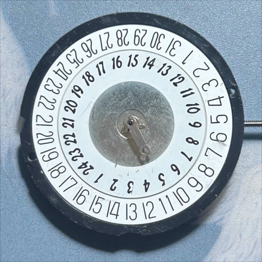 Dissembled Swiss Part Ronda 515B Quartz Movement 3 Hands Double Calendar Date At 6