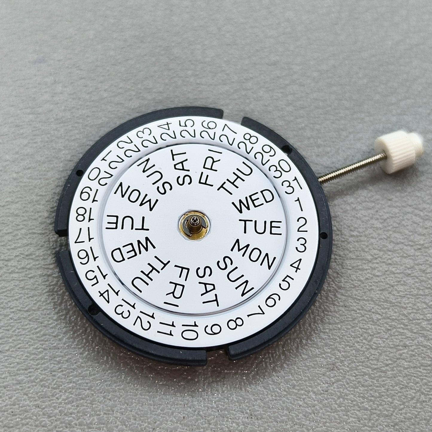 Swiss ISA 317 Double Calendar 3 Hands Quartz Movement