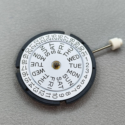 Swiss ISA 317 Double Calendar 3 Hands Quartz Movement