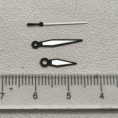 Pilot's Black 3 Hands with Green Luminous Watch Hands for NH36/4R Movement