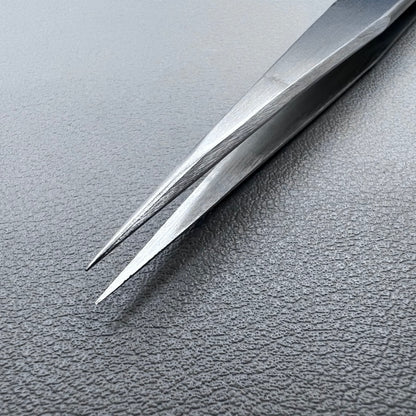 Swiss Horotec MSA12.302-27 strong pointed tweezers for precise stone handling in watch accessories
