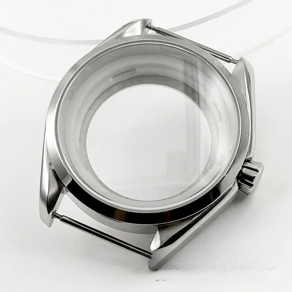 40MM Case Polish Bezel Watch Sapphire Crystal for NH34/35 NH36/37 NH38/39 NH70