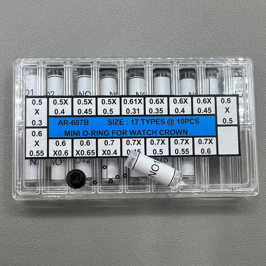 Glas Kristall AR-607B Mini O-Ring Wasserdichte Dichtung für Uhrenkrone