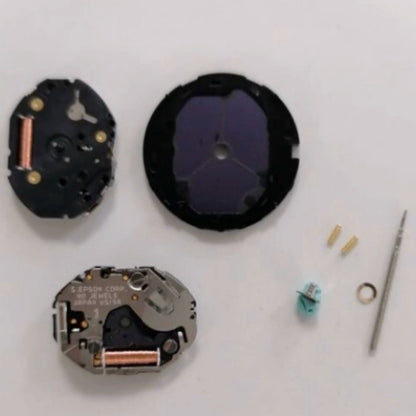 Citizen Eco-Drive VS15 solar-powered quartz watch movement, 2-hand design, Japan made, V110A replacement.