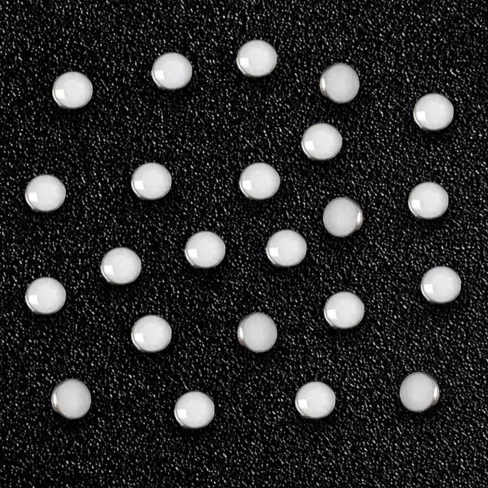 1. Set of 3 green and blue luminous pip bezel beads for RLX Submariner watches enhancing night visibility.  