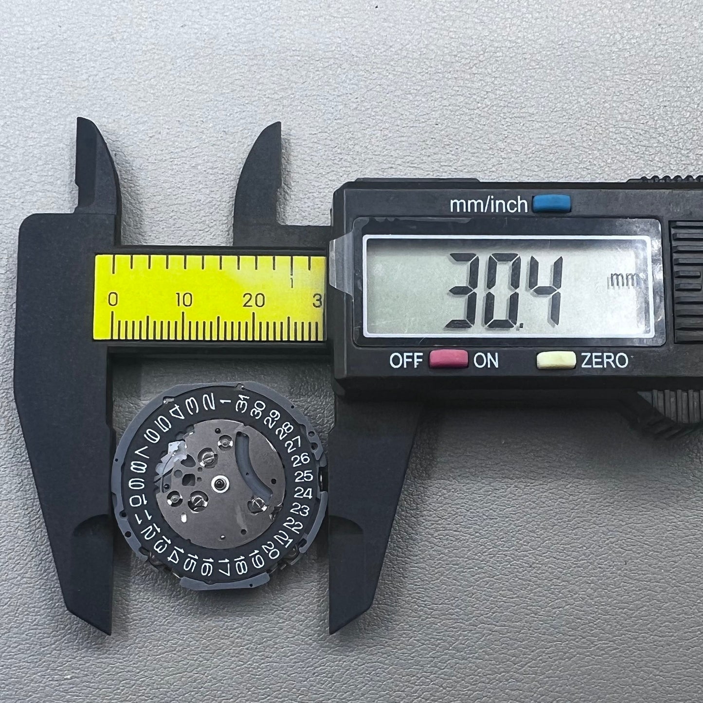 Japan Black Disk Seiko VK63 watch accessory with durable quartz movement for precise timekeeping.