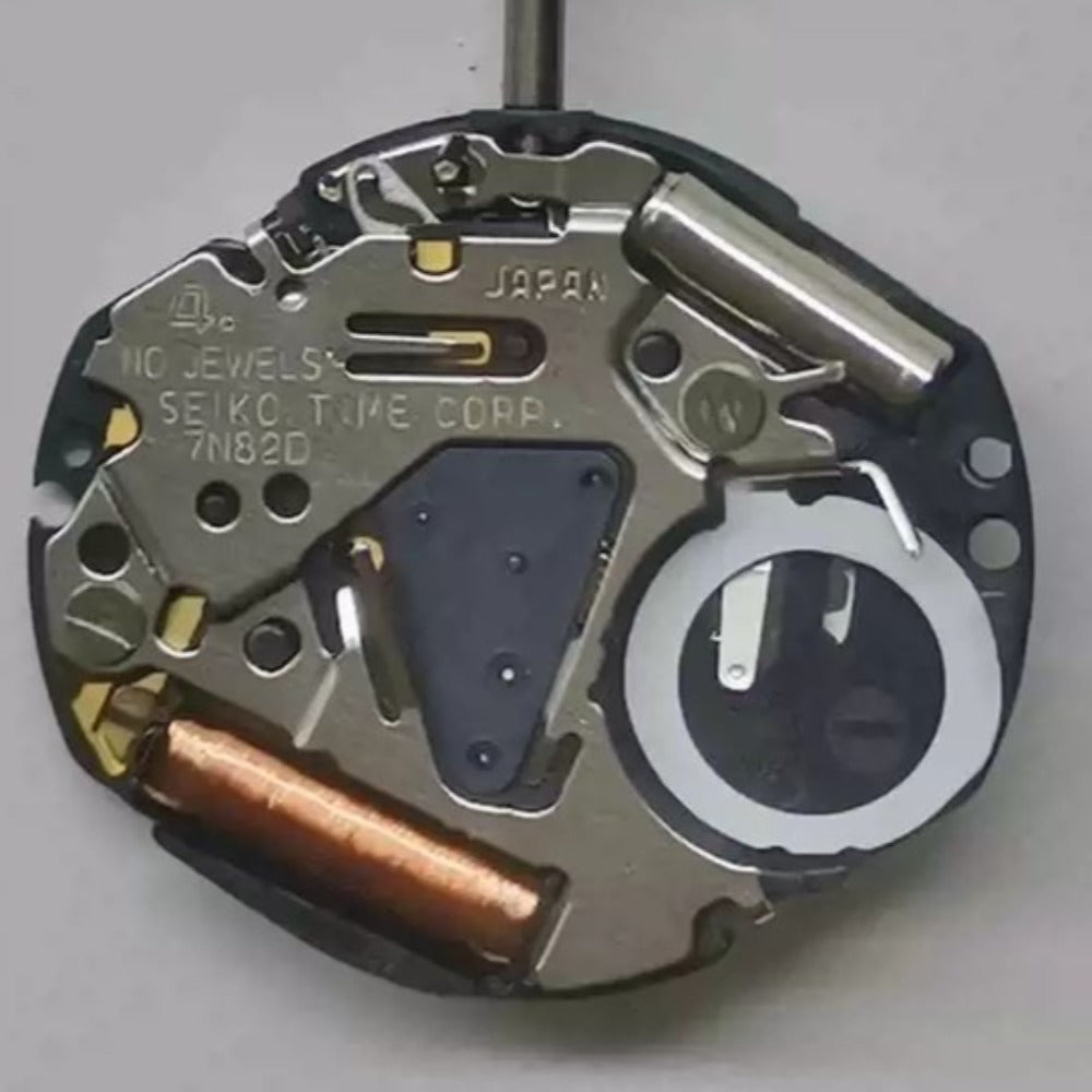 Seiko 7N82D quartz movement watch part, original Japan-made replacement for precise timekeeping.