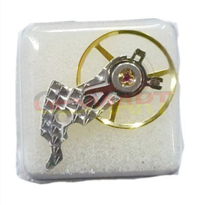 Silver Carved Complete Balance Wheel with Splint for ETA 2824 2834 2836 Movement