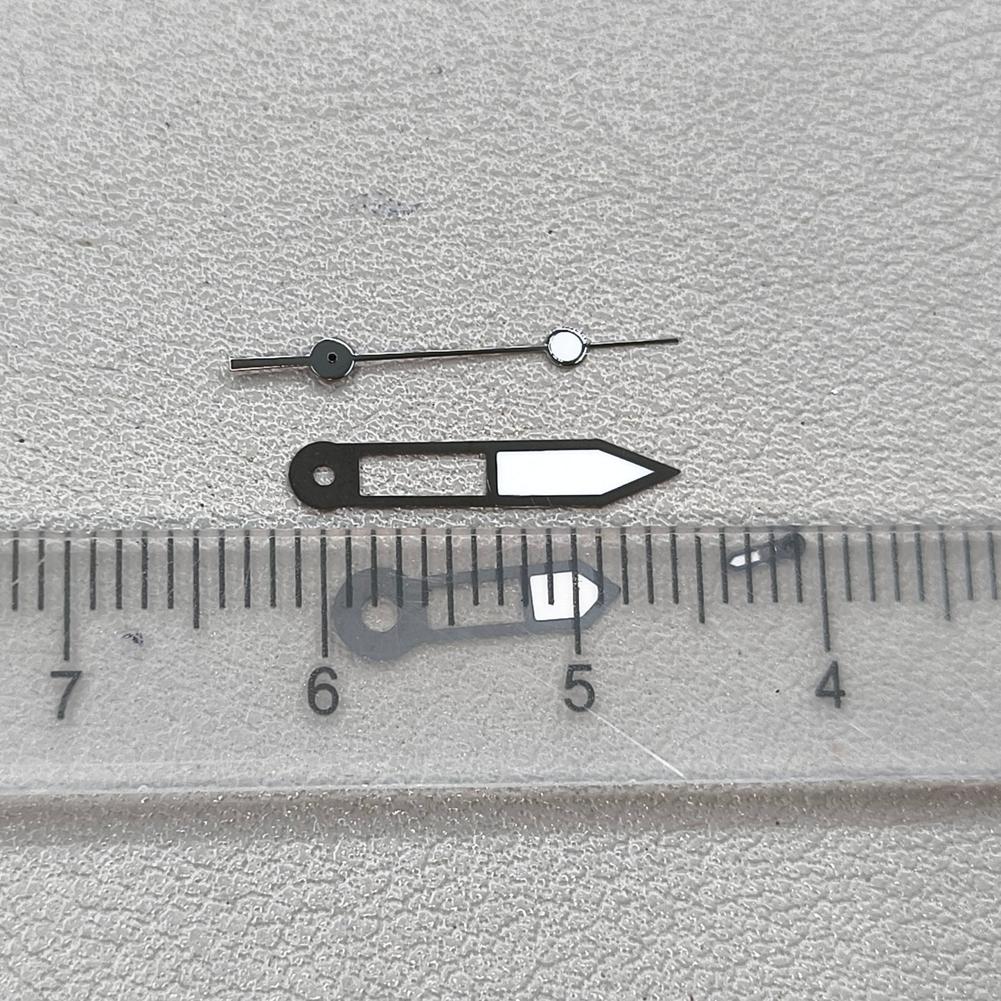 Dark Silver Trim Lume 4 Pins Watch Hands Set for NH39 Movement