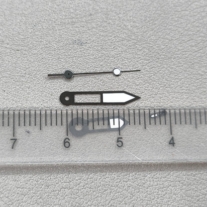Dark Silver Trim Lume 4 Pins Watch Hands Set for NH39 Movement